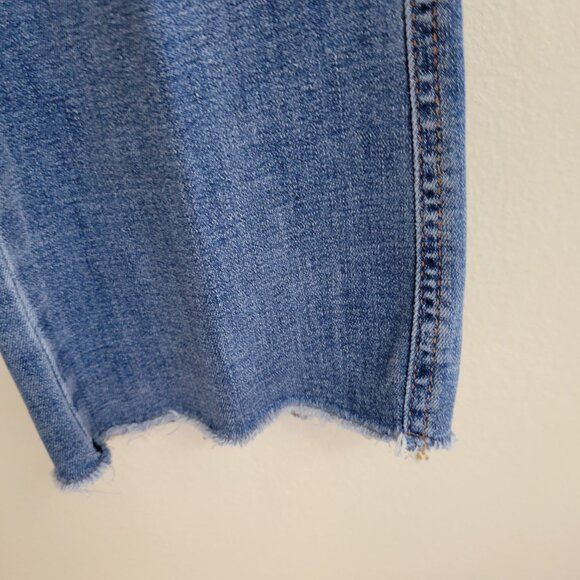 J. Jill High Rise Boot Cut Jeans Stretch Frayed Hem Women's Size 6 - Picture 7 of 12